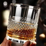 GlassWorld Premium Elite Imported Crystal Whiskey Scotch Glasses Set