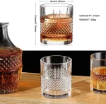 GlassWorld BottomRim Luxury Whiskey Glass Set - 310ml - Image 4