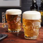 GlassWorld Premium CrackHead Stylish 495ml Beer Mugs Clear Heavy Base Beer Glasses - Image 4