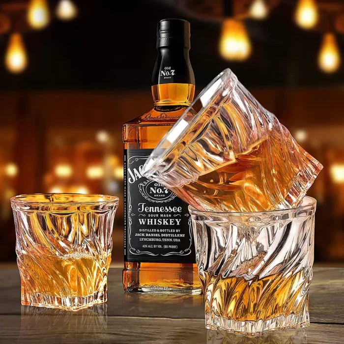 GlassWorld Premium Crazy Love Imported Crystal Whiskey Scotch Glasses Set
