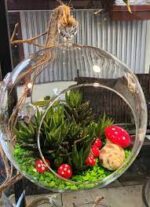 GlassWorld Hanging Glass Terrarium 100% Handmade Tealight Candle Holders for Diwali Christmas Tealights, Corporate Gifts, Home Decor Gift Item, Diwali Decoration, Christmas Decoration - Image 9