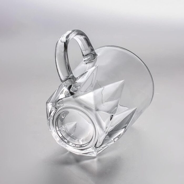 Glass World Abstract Love Glass Cup Set for Tea, Coffee, Milk, Cappuccino