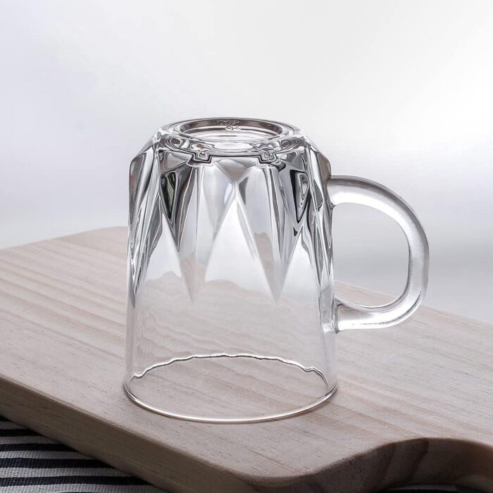 Glass World Abstract Love Glass Cup Set for Tea, Coffee, Milk, Cappuccino