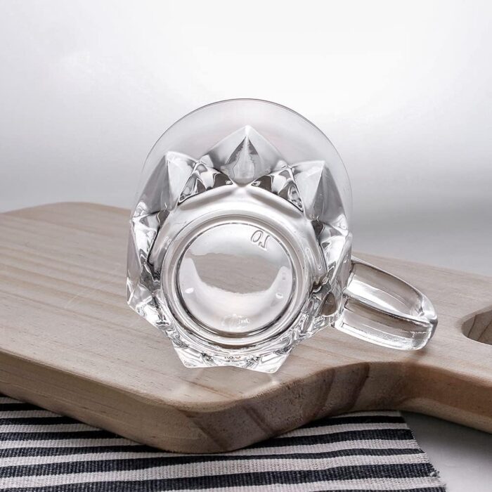 Glass World Abstract Love Glass Cup Set for Tea, Coffee, Milk, Cappuccino