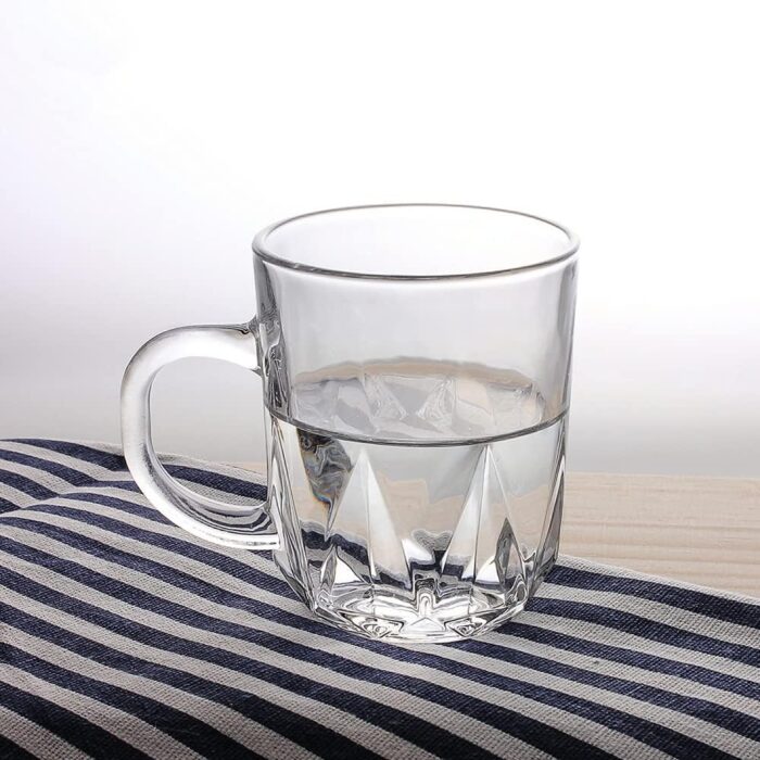 Glass World Abstract Love Glass Cup Set for Tea, Coffee, Milk, Cappuccino