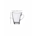 Glass World Delta glass Cup Set for Tea, Coffee, Milk, Cappuccino - 165ml - Image 5