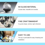 Glass World Feng Shui White Crystal Balls 40MM Decorative Showpiece - Image 5