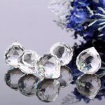 Glass World Feng Shui White Crystal Balls 40MM Decorative Showpiece