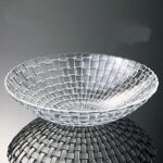 Glass World Glass Floral Fruit Bowl for Dining Table Decoration, Home Decor & Gifting Purpose