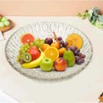 Glass World Glass Floral Fruit Bowl for Dining Table Decoration, Home Decor & Gifting Purpose - Image 3