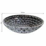 Glass World Glass Floral Fruit Bowl for Dining Table Decoration, Home Decor & Gifting Purpose - Image 4