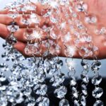 Glass World Modern String DIY Decor Diamond Acrylic Crystal Beads Curtain Strand Garland Party Home Decoration