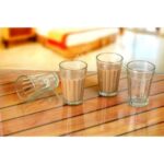 Glass World Old School Cutting Chai/Tea Original Glasses 100ml Cups, Relive Memories Glass Set