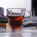 Glass World Premium Bottom Punched Glass Cup Set for Tea, Coffee, Milk, Cappuccino