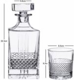 Glass World Premium Bottom Rim Crystal Decanter Set for Whiskey, Liquor, Scotch, Wine - Image 5