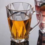Glass World Premium Cross Strike Glass Cup Set for Tea, Coffee, Milk, Cappuccino