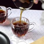 Glass World Premium Flamboyant Glass Cup Set for Tea, Coffee, Milk, Cappuccino