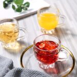 Glass World Premium Flower Feet Glass Cup Set for Tea, Coffee, Milk, Cappuccino - Image 4