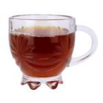Glass World Premium Flower Feet Glass Cup Set for Tea, Coffee, Milk, Cappuccino - Image 8