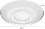 Glass World Premium Glass Quarter Plates for tea coffee cups and serving snacks foods - Image 2