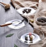 Glass World Premium Glass Quarter Plates for tea coffee cups and serving snacks foods - Image 5