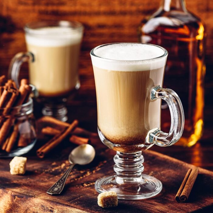 Glass World Premium Irish Fun Glass Cup Set for Tea, Coffee, Milk, Cappuccino - 270ml