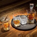 Glass World Premium Leisure Crystal Decanter Set for Whiskey, Liquor, Scotch, Wine - Decanter – 800ml, Glass – 300 ml - Image 2