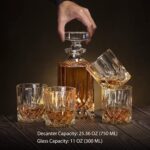 Glass World Premium Opera Crystal Decanter Set for Whiskey, Liquor, Scotch, Wine - Image 8