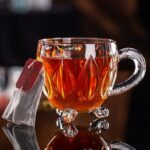 Glass World Premium Petal Graved Glass Cup Set for Tea, Coffee, Milk, Cappuccino