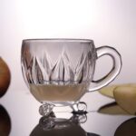 Glass World Premium Petal Graved Glass Cup Set for Tea, Coffee, Milk, Cappuccino - Image 2