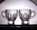Glass World Premium Petal Graved Glass Cup Set for Tea, Coffee, Milk, Cappuccino - Image 5