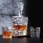 Glass World Premium Solitaire Crystal Decanter Set for Whiskey, Liquor, Scotch, Wine - Image 4