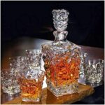 Glass World Premium Solitaire Crystal Decanter Set for Whiskey, Liquor, Scotch, Wine - Image 5