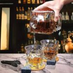 Glass World Premium Solitaire Crystal Decanter Set for Whiskey, Liquor, Scotch, Wine - Image 7