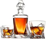 Glass World Premium Twist Crystal Decanter Set for Whiskey, Liquor, Scotch, Wine - Image 6