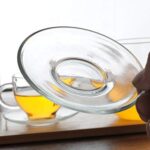 Glass World Premium Vaporise Glass Tea & Coffee Cup and Saucer Set - 180 ML, Transparent Cups for Espresso Cappuccino hot Chocolate, Cups and Saucer Set for Coffee, Green Tea (2 Cup and 2 Saucer) - Image 2