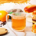 Glass World Premium Vertline Glass Cup Set for Tea, Coffee, Milk, Cappuccino