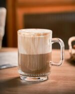 Glass World Premium Vertline Glass Cup Set for Tea, Coffee, Milk, Cappuccino - Image 5