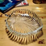 Glass World Small Beautiful Leaf Shape Glass Tray Plate for Serving Dry Fruits, Fruits, Snacks, Sweets, Chocolates for Home Decoration - Image 2