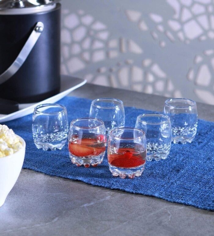 Glass World Sylvana Shot Glass 80ml ,Heavy Base Clear Shot Glass