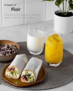 GlassWorld Barrel Shape Heavy Base Tall Bar Glass Water & Juice Glasses 300ml - Image 7