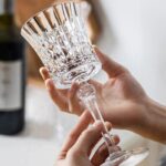 GlassWorld Blisster Crystal Touch Diamond Cut 170ml Seamless Designer Wine and champagne Tumblers Glass Set - Image 2