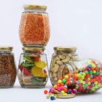 GlassWorld Clear Glass 250ml Crown Jar And Container With Air Tight Lid Storage