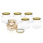 GlassWorld Clear Glass Honey Jar And Container With Air Tight Lid Storage of Spices and Dry Fruit - 100ml