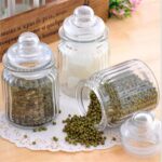 GlassWorld Clear Glass Imperial Jar And Container With Air Tight Lid Storage of Spices and Dry Fruit - 300ml - Image 2