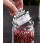GlassWorld Clear Glass Imperial Jar And Container With Air Tight Lid Storage of Spices and Dry Fruit - 300ml - Image 3