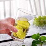 GlassWorld Cutting Chaitime Heavy Base Tall Bar Glass Water & Juice Glasses 300ml (3009)