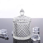 GlassWorld Ellora Candy Bowl, Glass Container for Sweets, Snacks, Dry Fruits