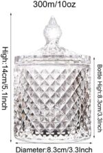 GlassWorld Ellora Candy Bowl, Glass Container for Sweets, Snacks, Dry Fruits - Image 2