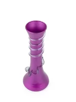 GlassWorld Glass HandCrafted Purple Flower Vase with Spiral Design - 11 inches Height - Image 4